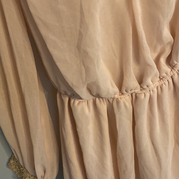 ASOS one shoulder pink chiffon dress - Picture 3 of 6